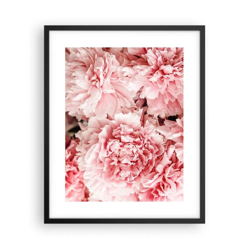 Affiche dans un cadre noir - Poster - Rêve rose - 40x50 cm
