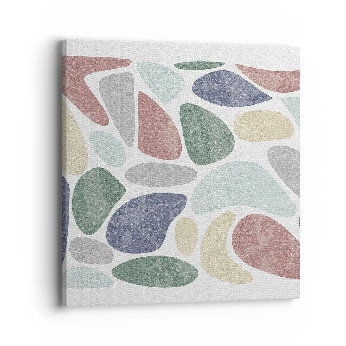 Impression sur toile - Image sur toile - Une mosaïque de couleurs poudrées - 40x40 cm
