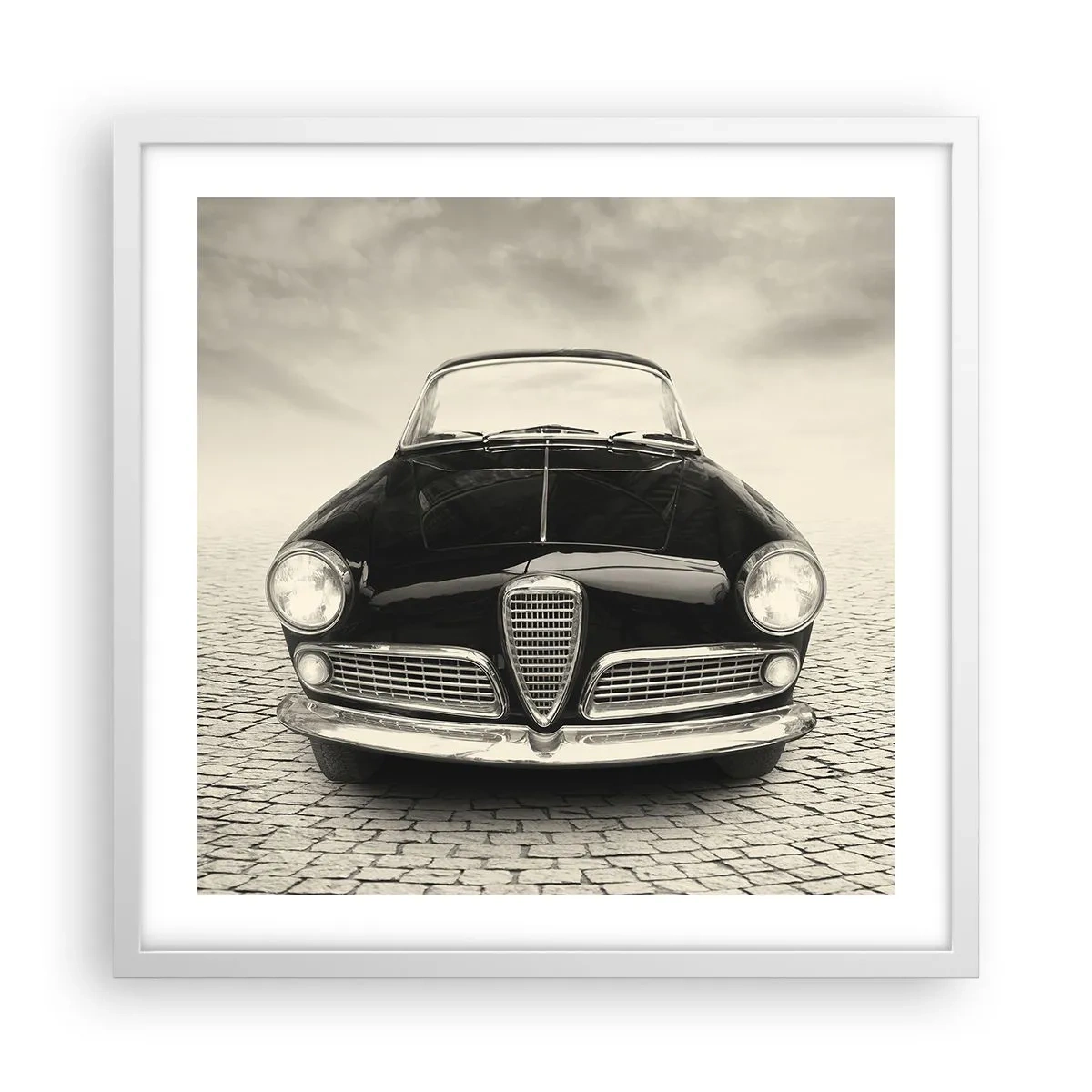 Affiche dans un cadre blanc - Poster - Et alors! Tu ne m'aime pas? - 50x50 cm