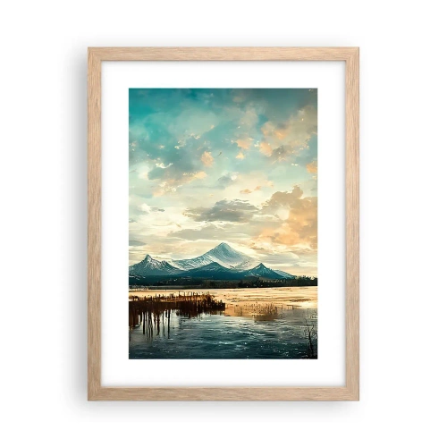 Affiche dans un chêne clair - Poster - Sous la protection du ciel - 30x40 cm