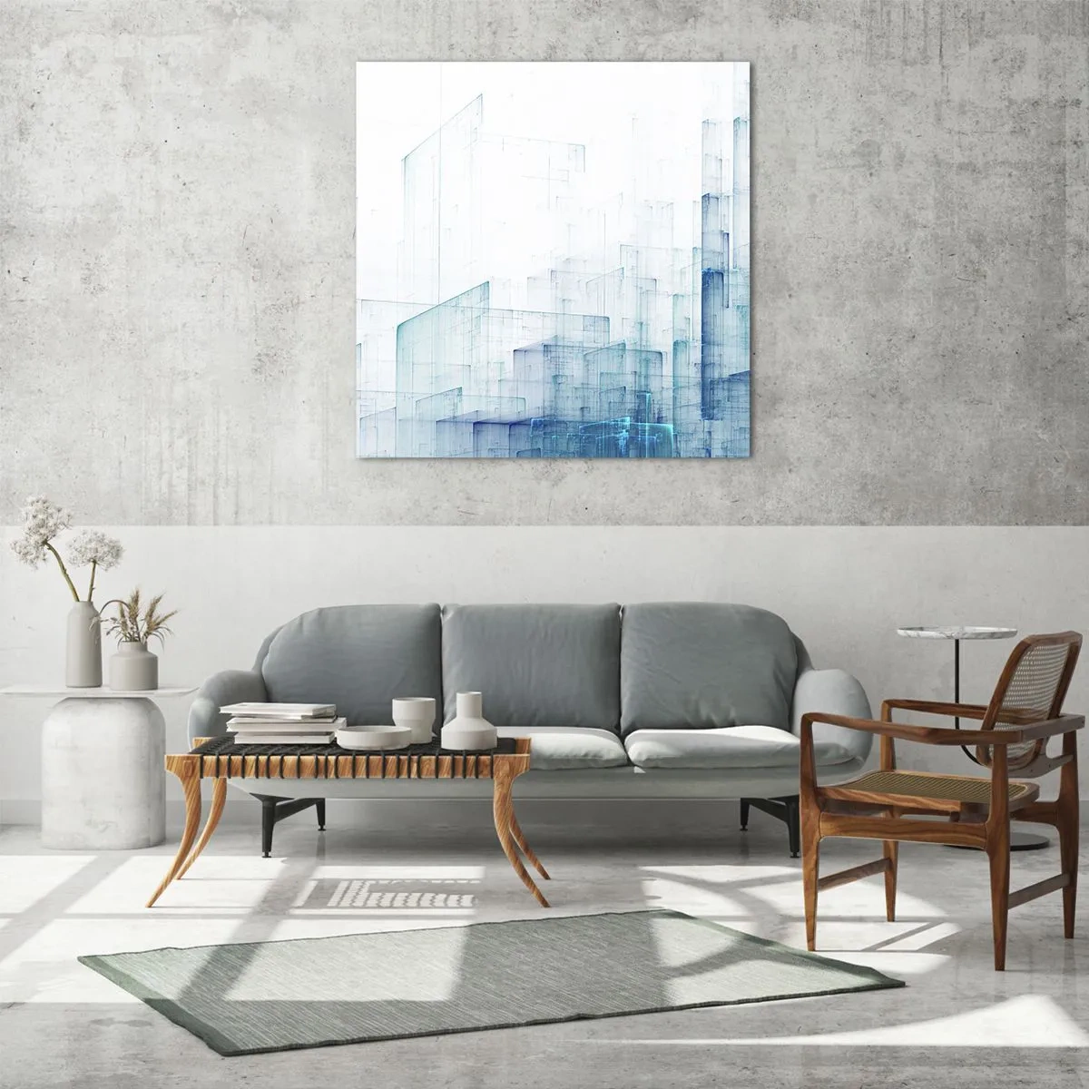 Impression sur verre - Image sur verre - Comment l’espace s’est formé - 60x60 cm