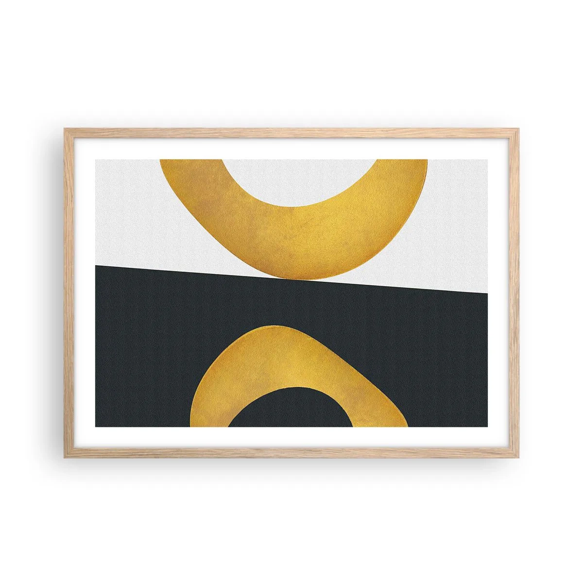 Affiche dans un chêne clair - Poster - Avant tout : l’or - 70x50 cm