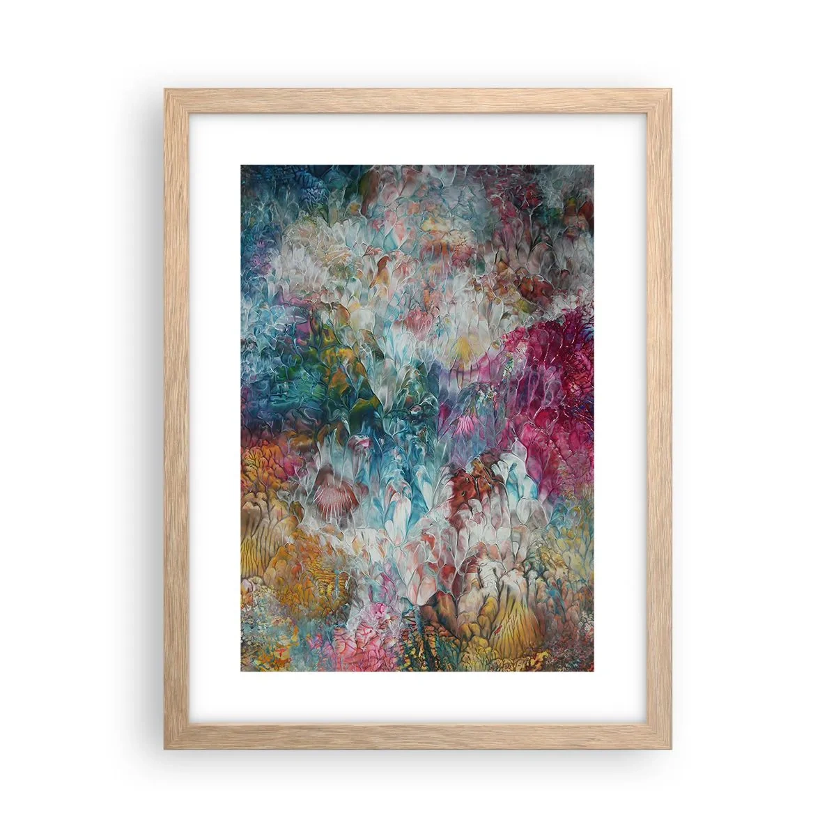 Affiche dans un chêne clair - Poster - En pleine floraison - 30x40 cm