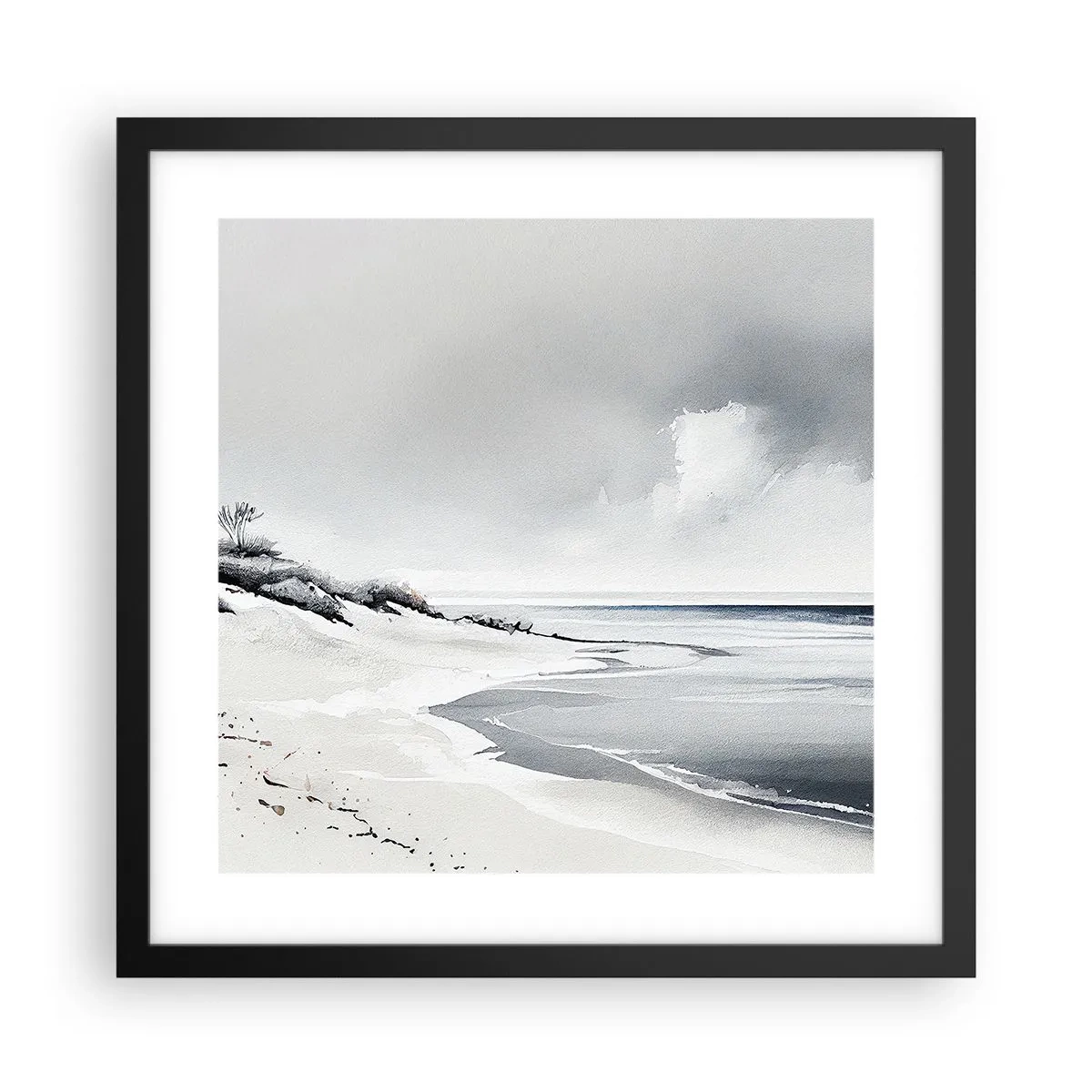 Affiche dans un cadre noir - Poster - Ensemble depuis toujours - 40x40 cm