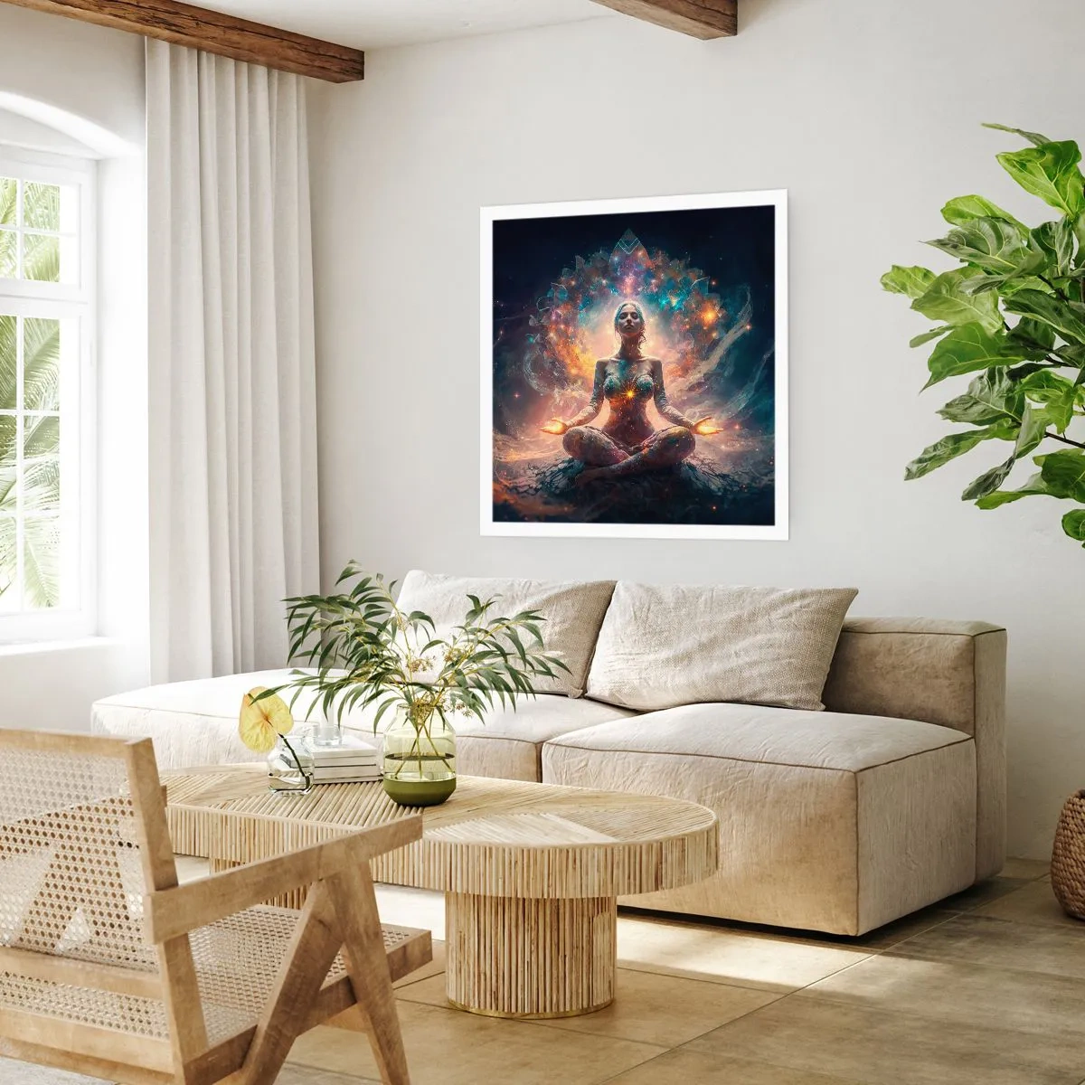 Affiche - Poster - Flux de bonne énergie - 40x40 cm