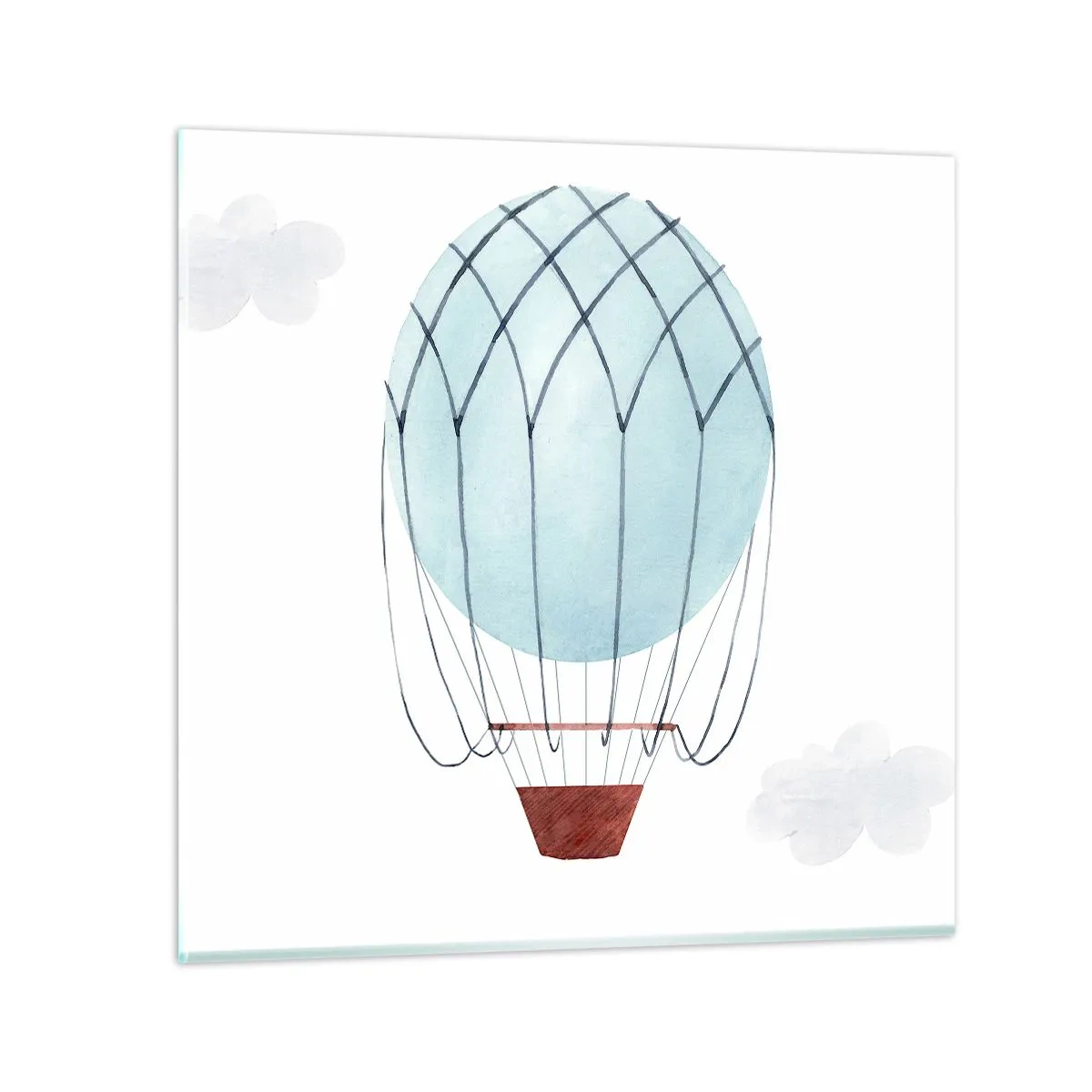 Impression sur verre - Image sur verre - Entièrement dans les nuages - 40x40 cm