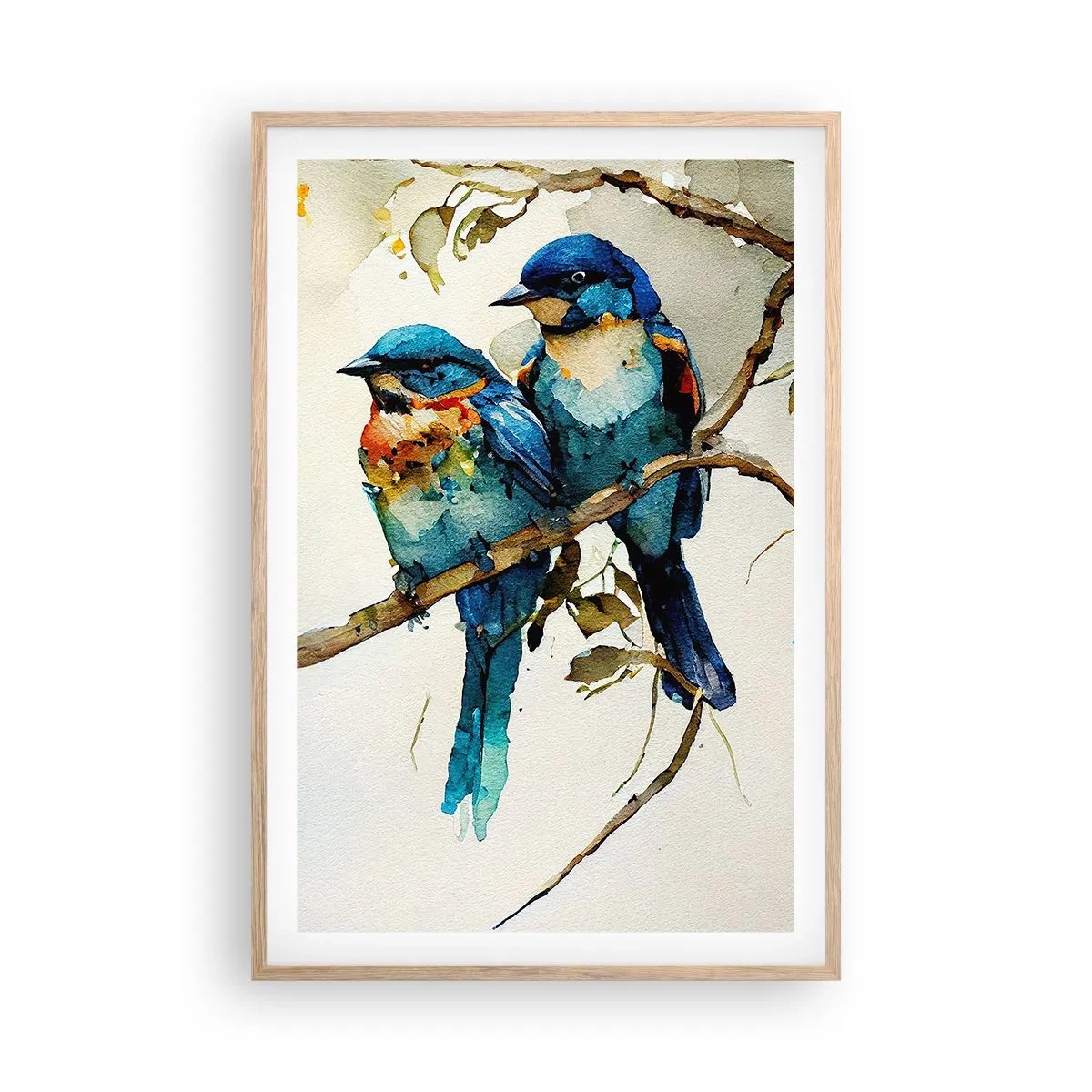 Affiche dans un chêne clair - Poster - A-t-il été offensé ? - 61x91 cm