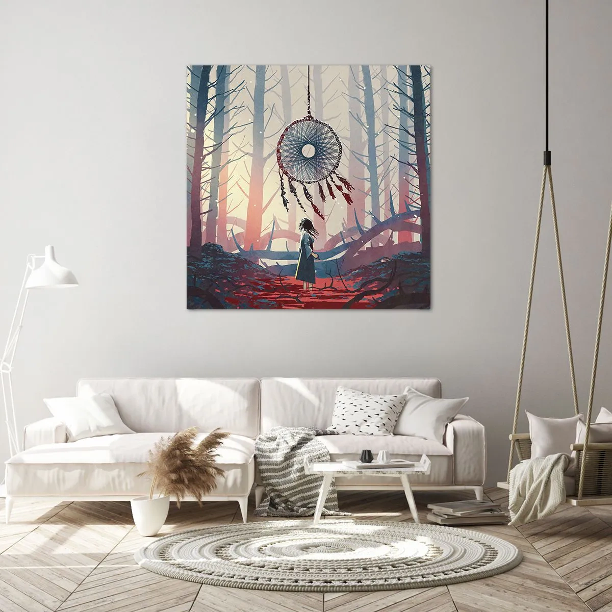 Impression sur toile - Image sur toile - Rituel secret du bonheur - 50x50 cm