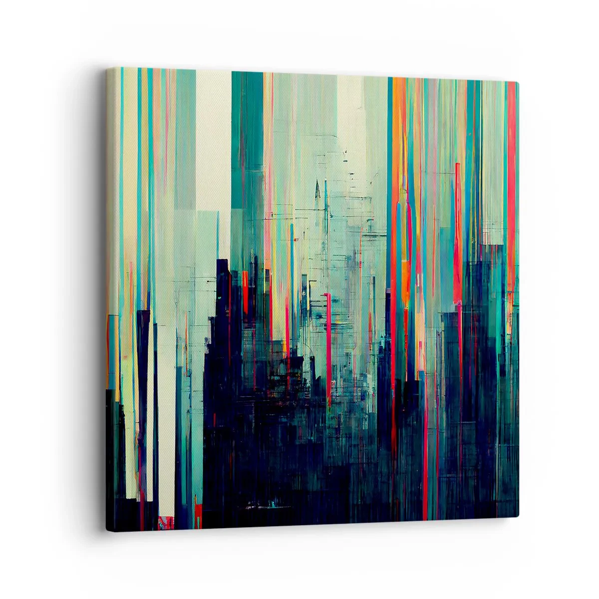 Impression sur toile - Image sur toile - Ville futuriste - 30x30 cm