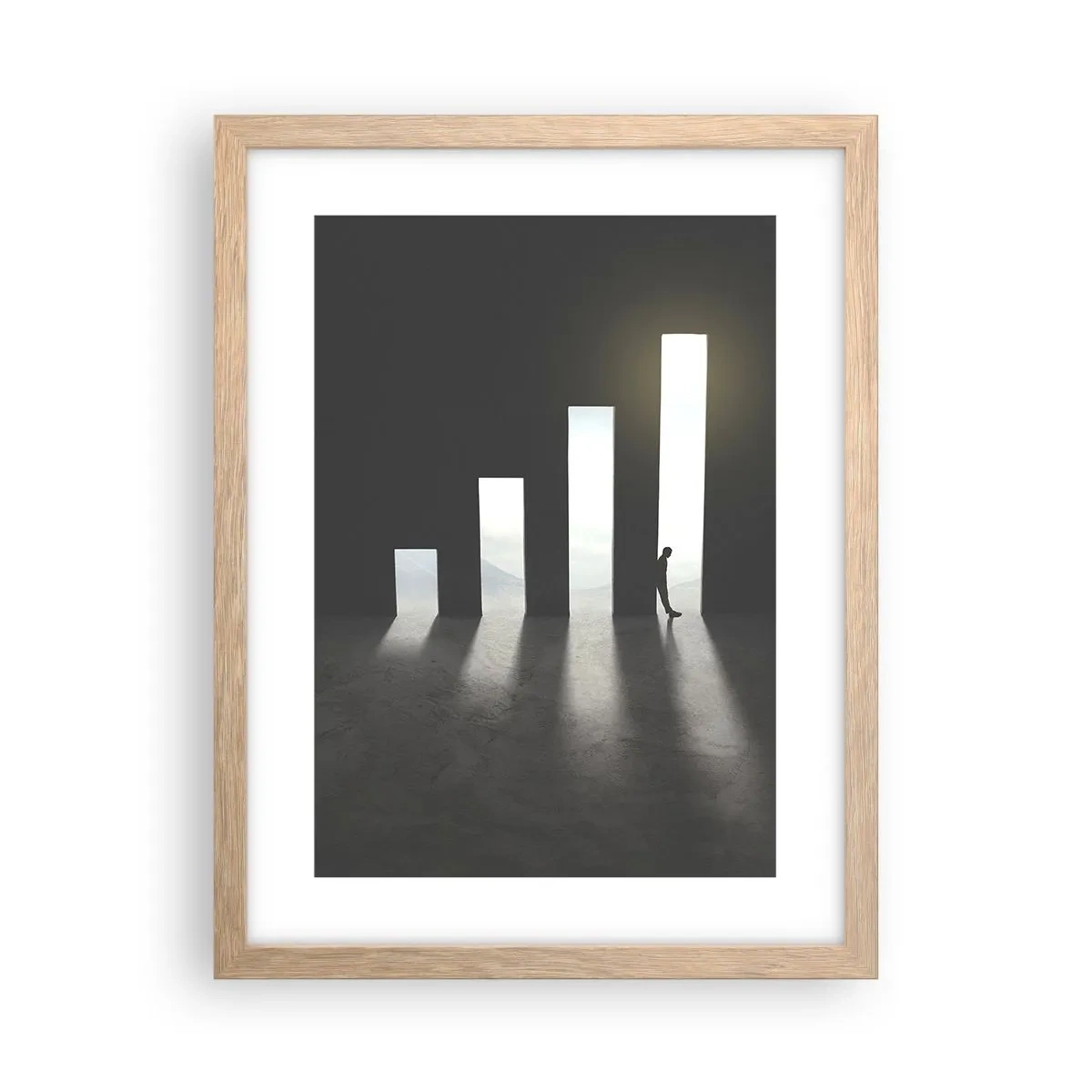 Affiche dans un chêne clair - Poster - Succès – impression - 30x40 cm