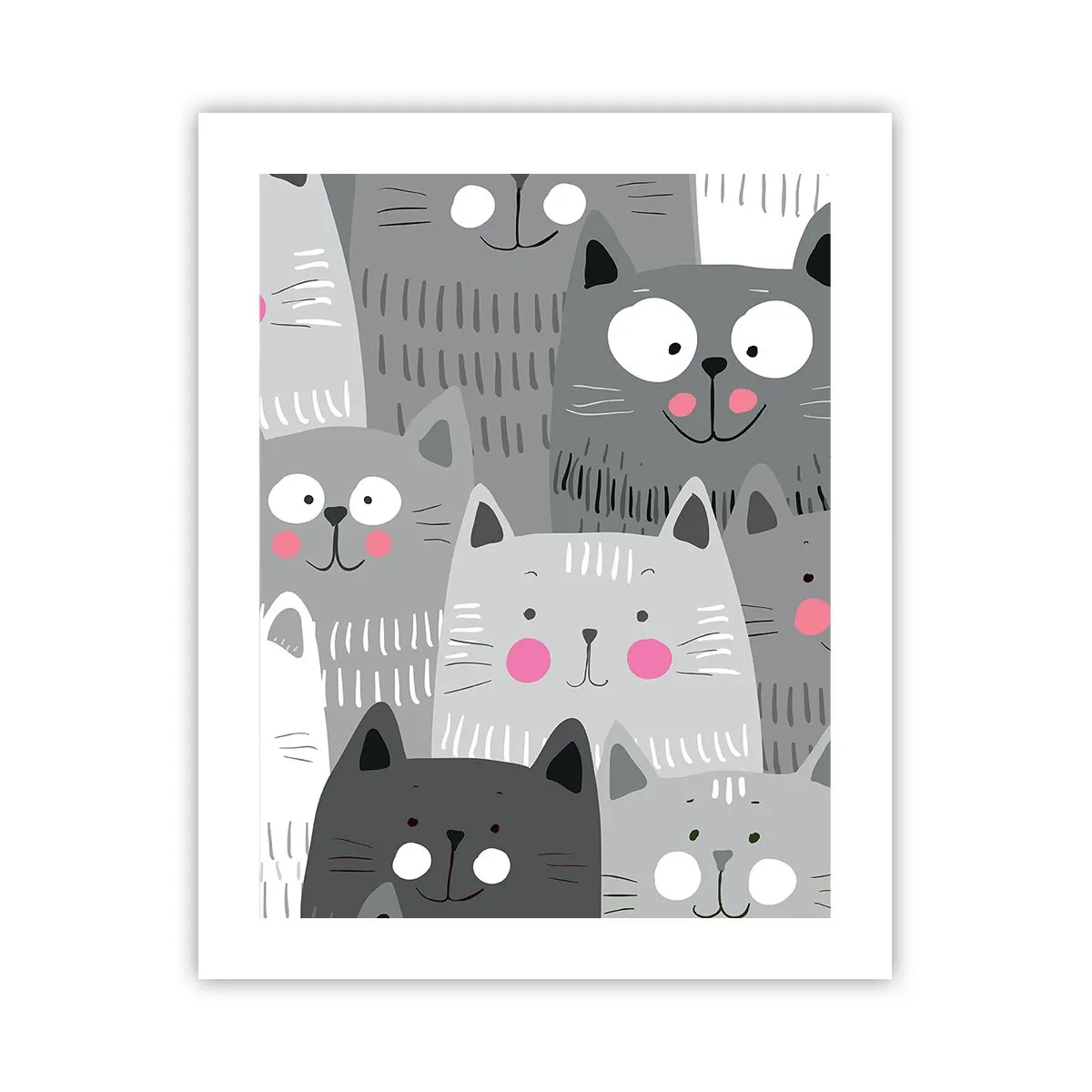 Affiche - Poster - Le monde des chats - 40x50 cm