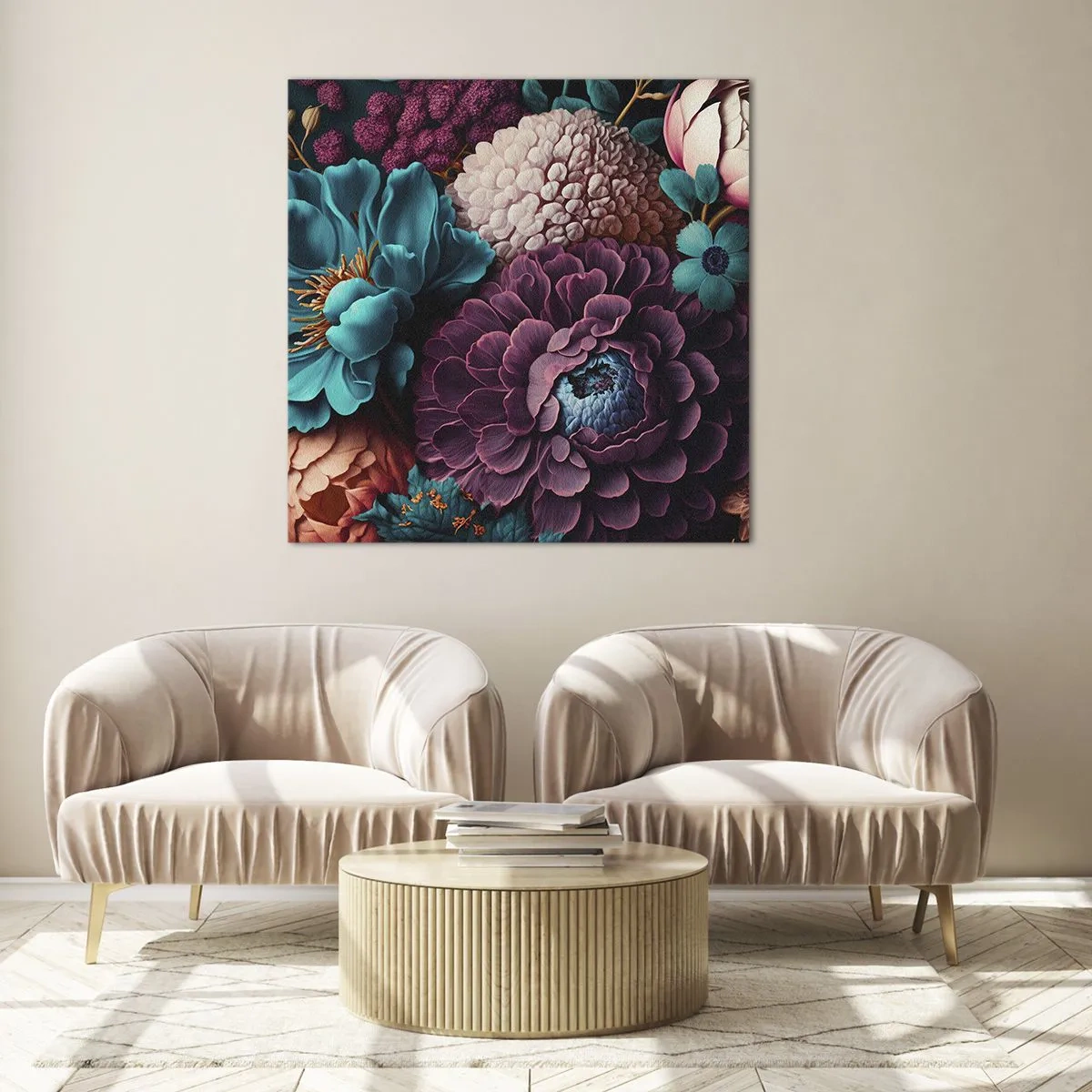 Impression sur verre - Image sur verre - La nature en abondance - 70x70 cm