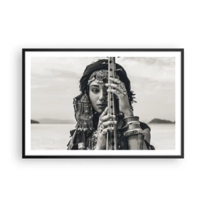 Affiche dans un cadre noir - Poster - Musique de l'Orient elle-même - 91x61 cm