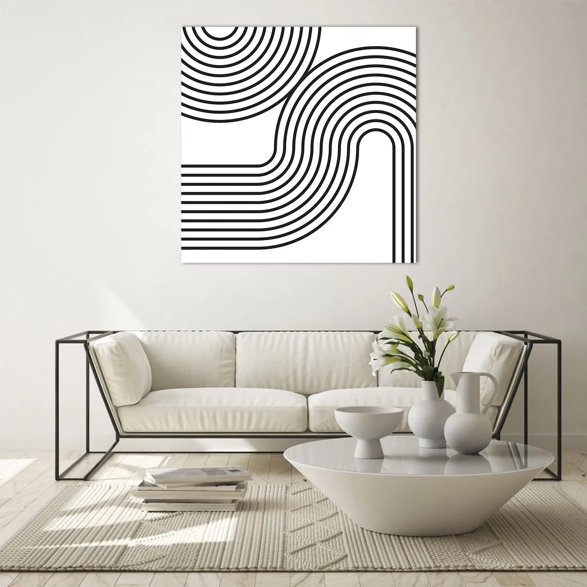 Impression sur verre - Image sur verre - En plein virage - 50x50 cm