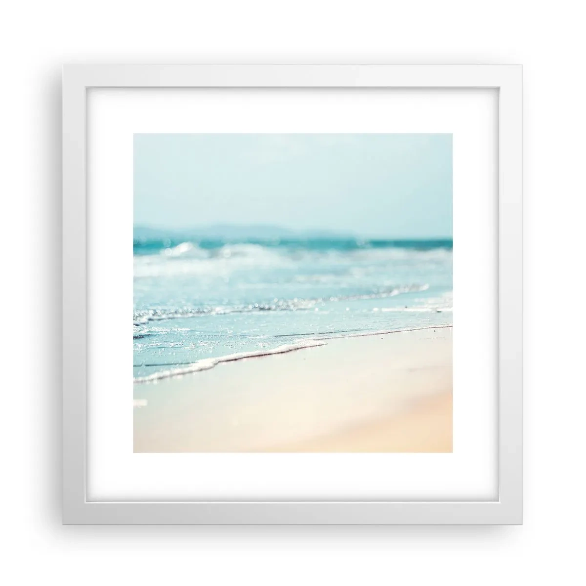 Affiche dans un cadre blanc - Poster - Chaleur et bruissement - 30x30 cm