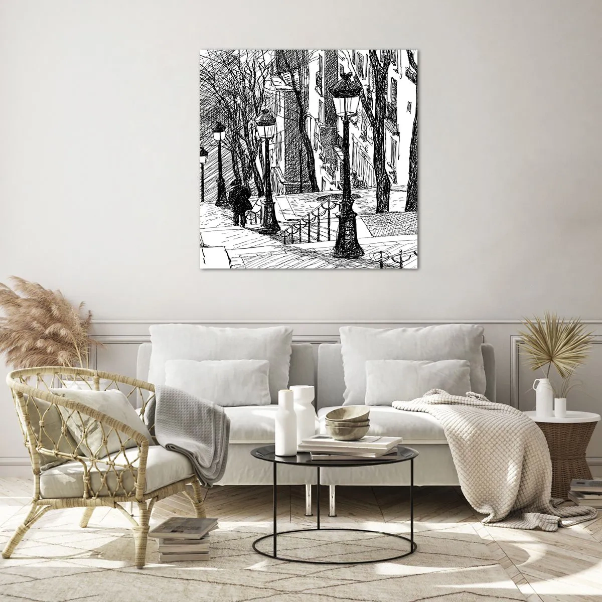 Impression sur verre - Image sur verre - Une histoire d'amour ou une histoire d'horreur ? - 50x50 cm