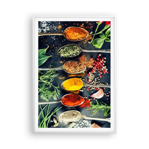 Affiche dans un cadre blanc - Poster - Magie culinaire - 70x100 cm