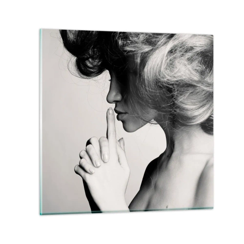 Impression sur verre - Image sur verre - A l'écoute d'elle-même - 70x70 cm