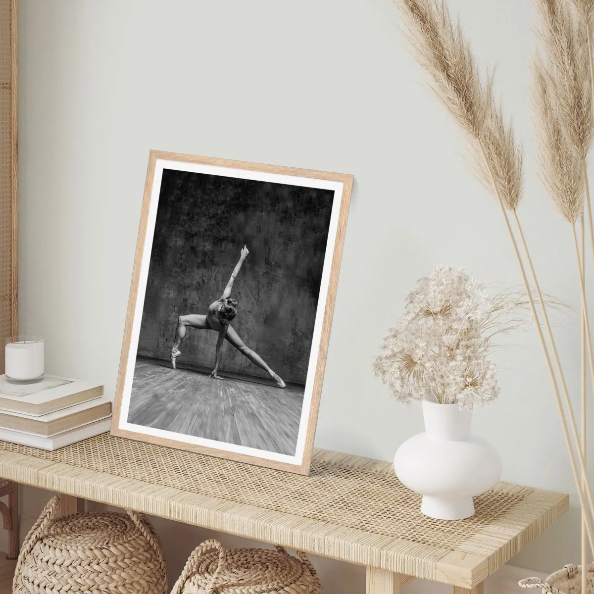 Affiche dans un chêne clair - Poster - Balance idéale - 30x40 cm