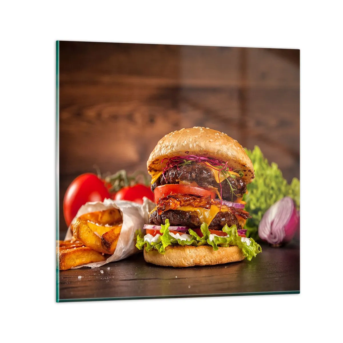 Impression sur verre - Image sur verre - Le fruit défendu - 30x30 cm