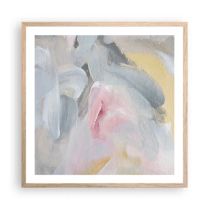 Affiche dans un chêne clair - Poster - Dans un monde pastel - 60x60 cm