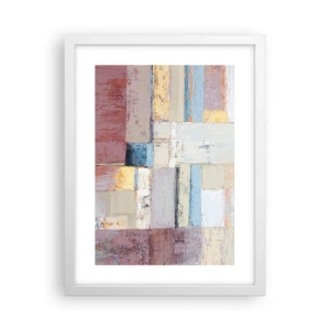 Affiche dans un cadre blanc - Poster - Le calme de la géométrie - 30x40 cm