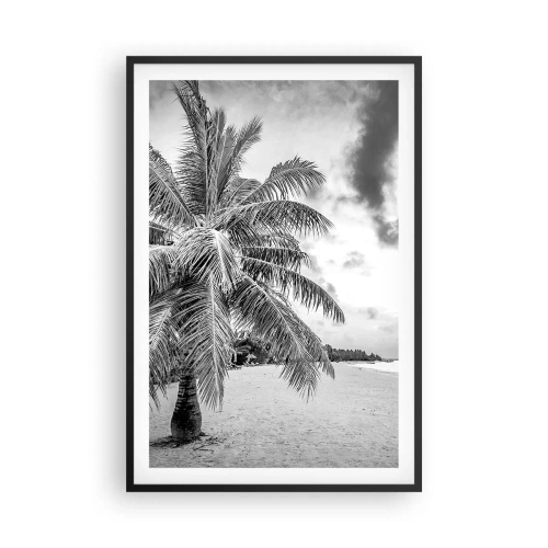 Affiche dans un cadre noir - Poster - Quand tu aspires à la solitude - 61x91 cm