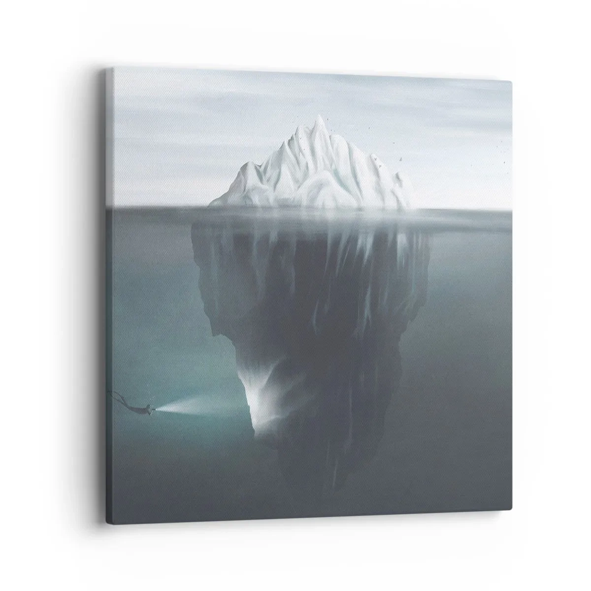 Impression sur toile - Image sur toile - Mystère sous-marin - 40x40 cm