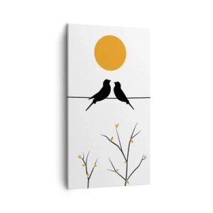 Impression sur toile - Image sur toile - Soirée pour rossignols - 45x80 cm