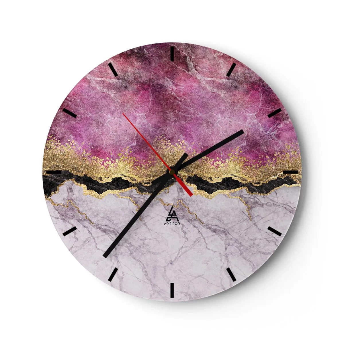 Horloge murale - Pendule murale - À la frontière - 40x40 cm