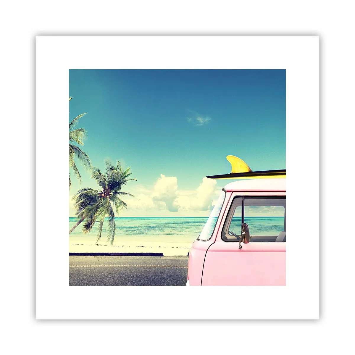 Affiche - Poster - Il est temps de commencer les vacances - 30x30 cm
