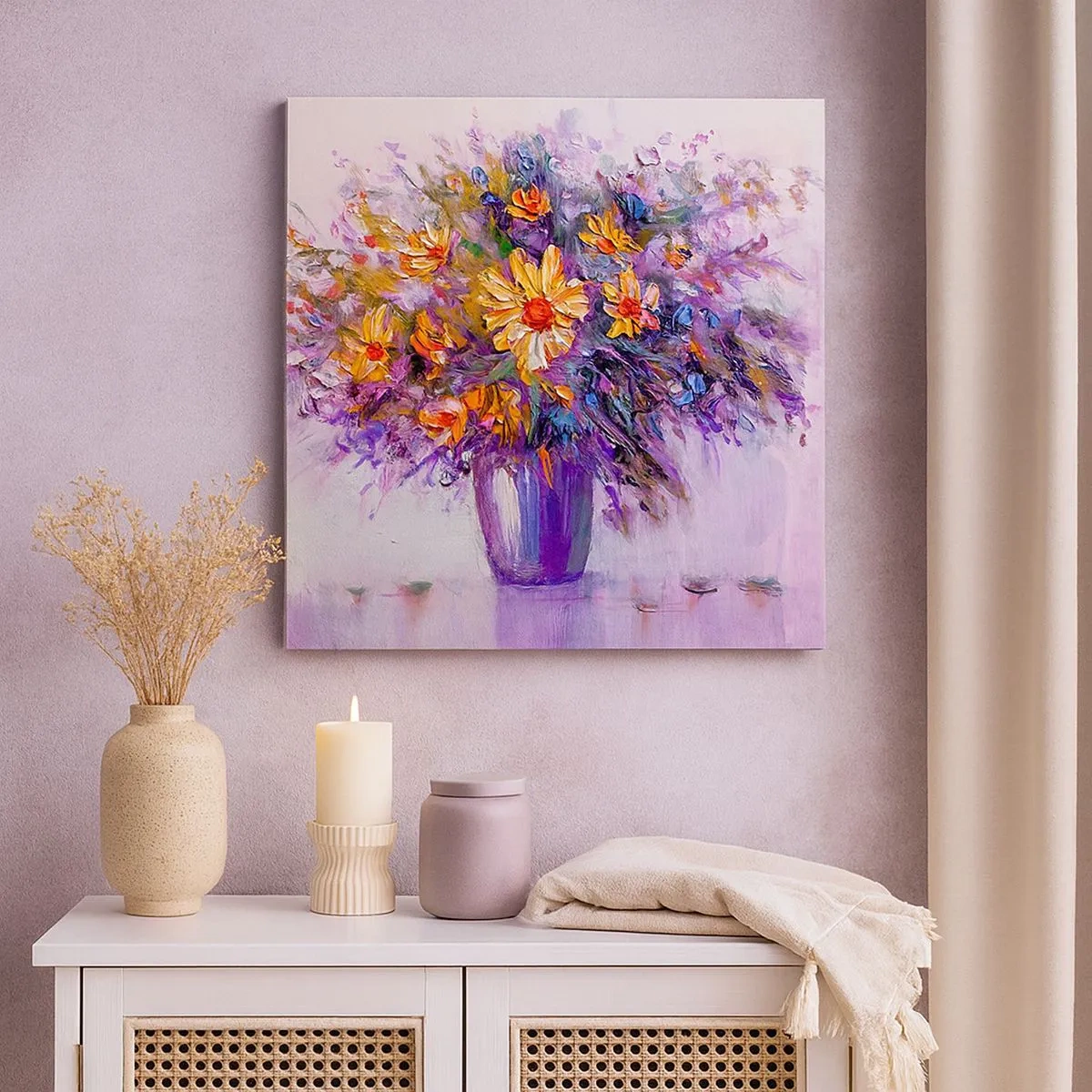 Impression sur toile - Image sur toile - Ça sent bon, ça a l'air doux - 30x30 cm