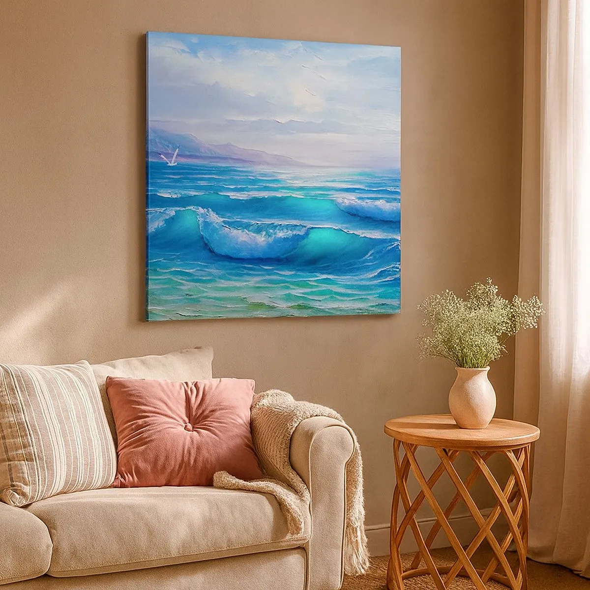 Impression sur toile - Image sur toile - Il apporte un soulagement - 30x30 cm