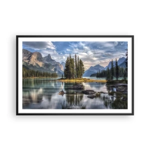 Affiche dans un cadre noir - Poster - Sous les grandes eaux claires - 91x61 cm