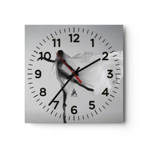 Horloge murale - Pendule murale - Légèreté et grâce - 30x30 cm