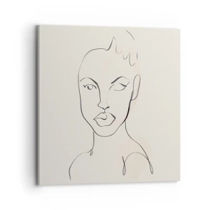 Impression sur toile - Image sur toile - Esquisse de la sensualité - 70x70 cm