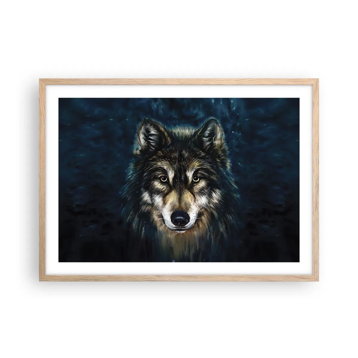 Affiche dans un chêne clair - Poster - Alpha? Et oméga - 70x50 cm