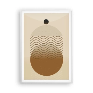 Affiche dans un cadre blanc - Poster - Sur l'origine des figures géométriques - 70x100 cm