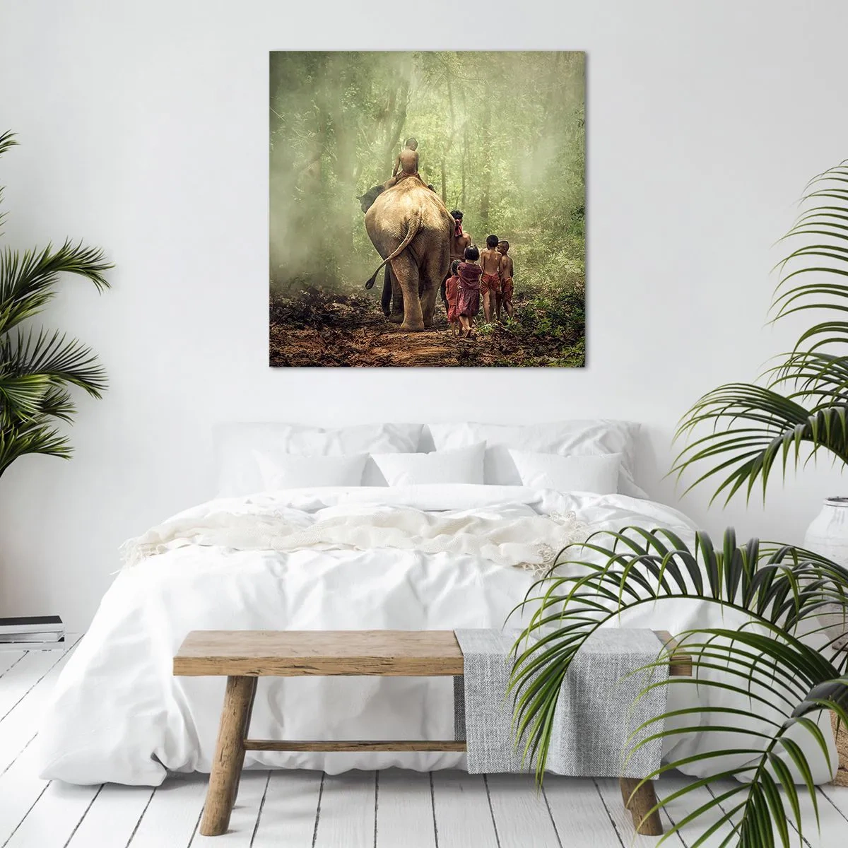 Impression sur toile - Image sur toile - Nouveau livre de la jungle - 70x70 cm