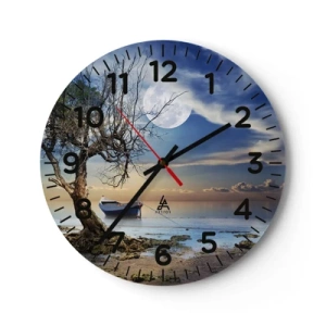 Horloge murale - Pendule murale - Est-ce la fin ou le début ? - 30x30 cm