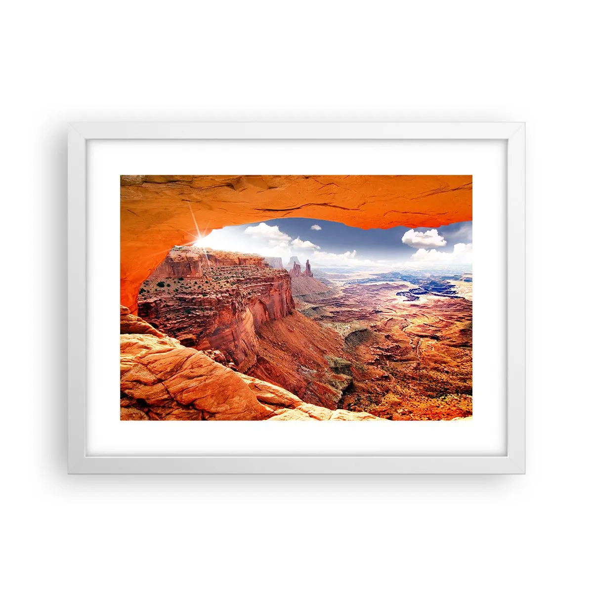 Affiche dans un cadre blanc - Poster - Sculpté par la nature elle-même - 40x30 cm