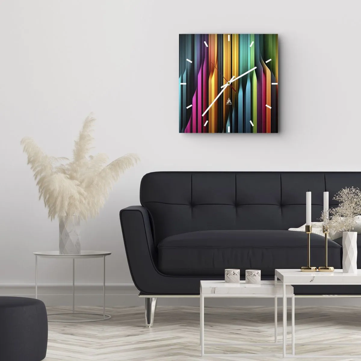 Horloge murale - Pendule murale - Un organe de lumière - 40x40 cm