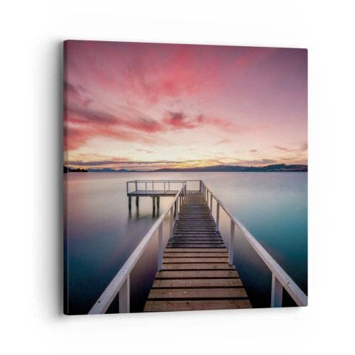 Impression sur toile - Image sur toile - La douce flamme du soir - 40x40 cm