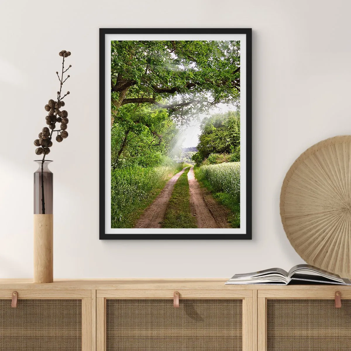 Affiche dans un cadre noir - Poster - Et in Arcadia ego - 70x100 cm