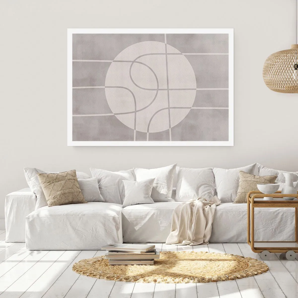 Affiche - Poster - Circulaire et tout droit - 50x40 cm
