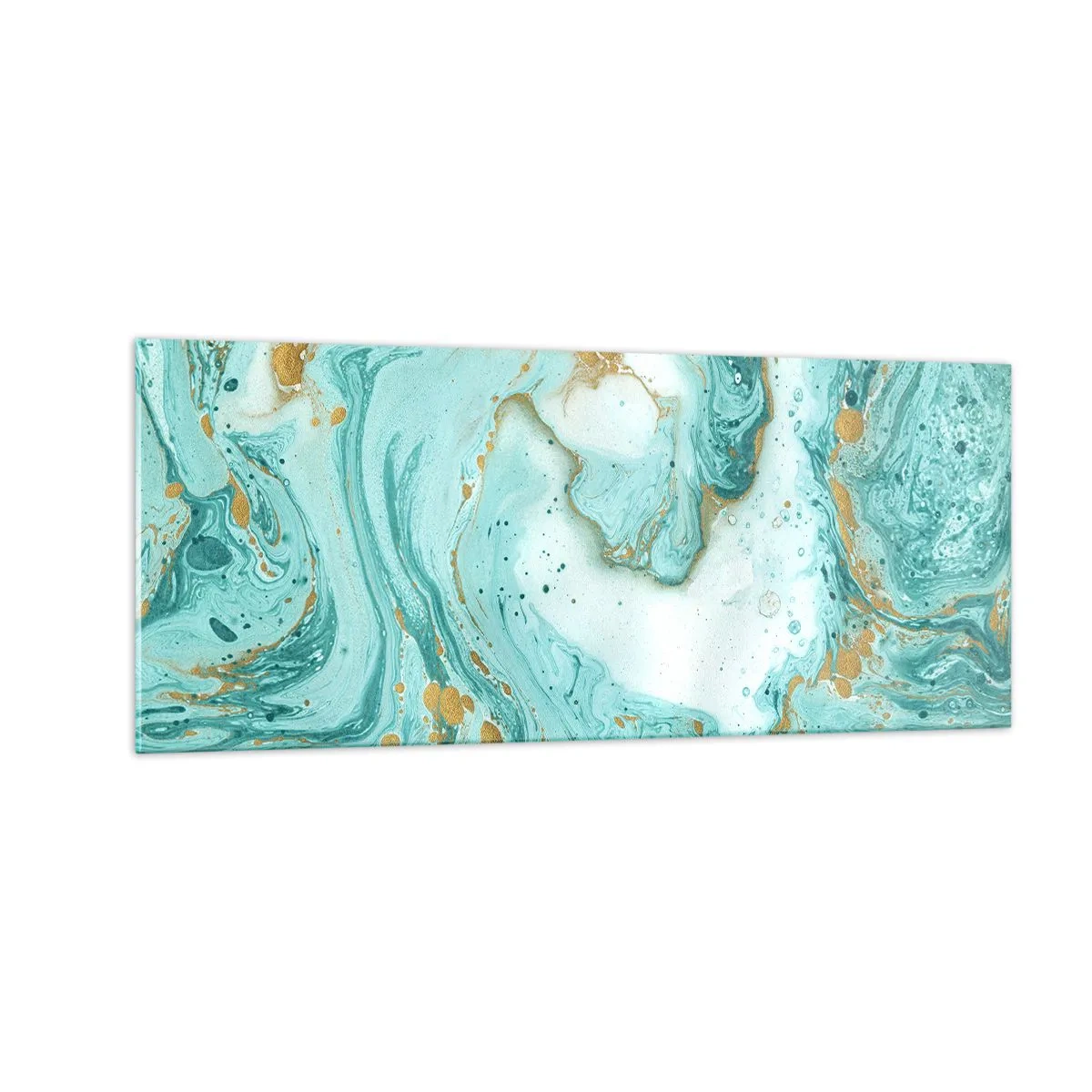 Impression sur verre - Image sur verre - Sous la grande vague de l'ère Edo - 100x40 cm