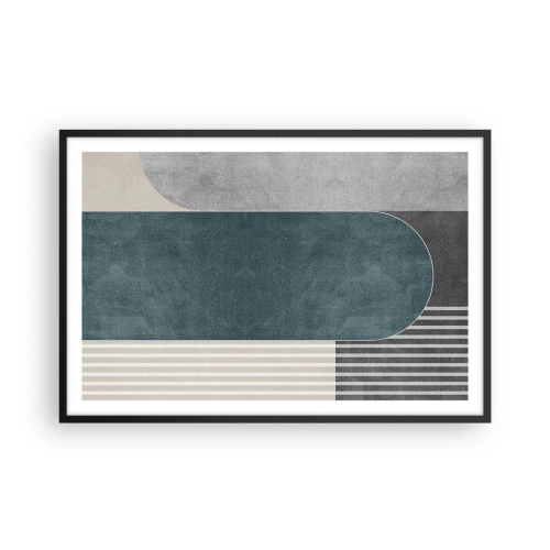 Affiche dans un cadre noir - Poster - Composition de niveaux - 91x61 cm