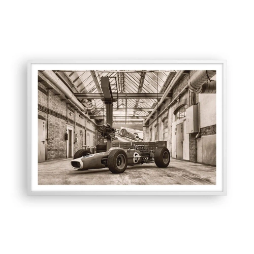 Affiche dans un cadre blanc - Poster - Le repos du guerrier - 91x61 cm