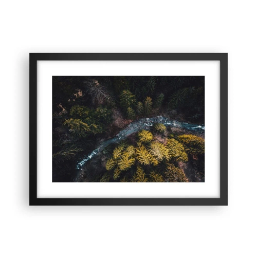 Affiche dans un cadre noir - Poster - De plus en plus vite - 40x30 cm