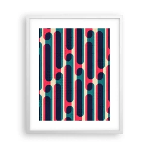 Affiche dans un cadre blanc - Poster - En profondeur et sur l'avant - 40x50 cm